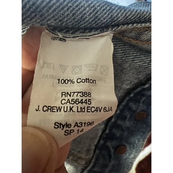 Madewell Womens Blue Stonewash Relaxed Denim Jean Trucker Button Up Jacket Small - Picture 10 of 11